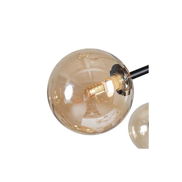 Pendente Nórdico Jabuticaba 8xG9 Preto - Lampdecor