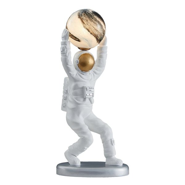 Abajur Mars 25x25x44cm Branco E Dourado Bivolt 1xg9 Máx 25w 3000k