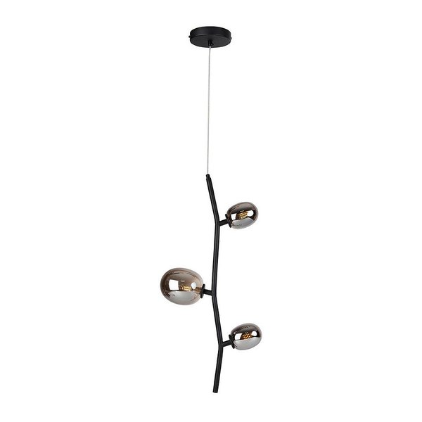 Usina Imports Pendente Olive Preto e Fumê - Lampdecor