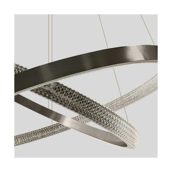 Pendente Oca Ø80cm Led 3000k Nickel Bella