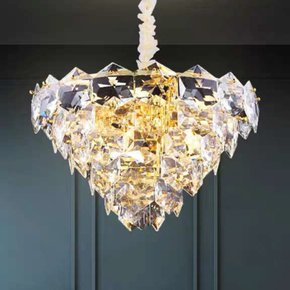 Pendente Moscou Ø80cm Ouro Fosco + Transparente 15xg9 Starlux