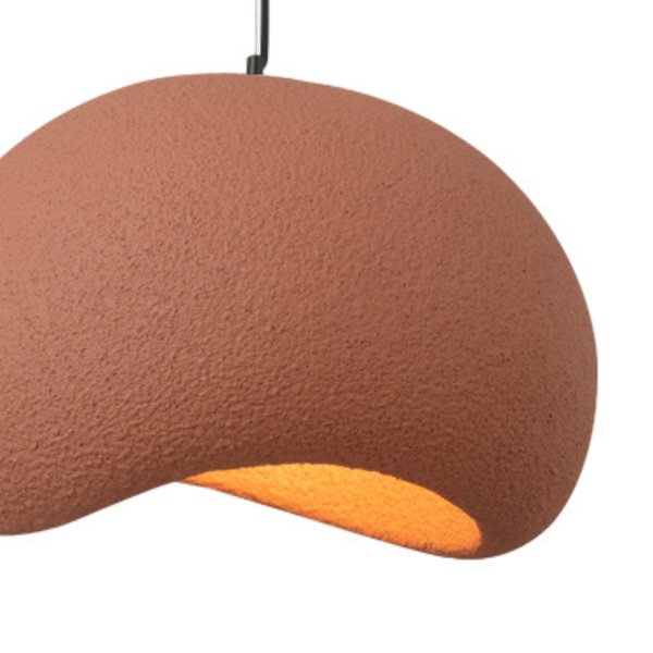 Sindora Pendente Wabi-Sabi Nuvem Terracota Metal Resina E27