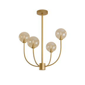 Starlux GRAPE Ouro Fosco com Âmbar - Pendente G9 - Lampdecor